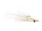 Clouser Deep Minnow fishing fly tied by Bob Clouser with autographed card, designed for freshwater and saltwater fishing.