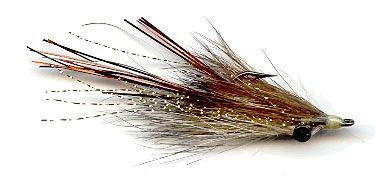 Small Clouser Minnow fly fishing lure by Clouser's Fly Shop, featuring realistic colors and detailed feather and hair tying.
