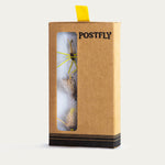 Golden Stonefly BugCycle fly assortment pack by Postfly, featuring barbless Ahrex flies in a compact fly box.