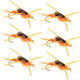 Tungsten Bead Kaufmann's Golden Stone Fly with Rubber Legs - Stonefly Wet Fly - 6 Flies Hook Size 8