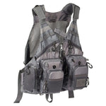 Jackson Hole Fly Company adjustable mesh fishing vest with multiple pockets and lightweight design for anglers.