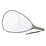Jackson Hole Fly Company carbon fiber landing net with bungee cord and magnetic clasp, designed for fishing and catch retrieval.