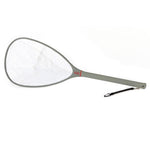 Jackson Hole Fly Company carbon fiber landing net with bungee cord and magnetic clasp for fishing and fly fishing.