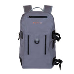 Jackson Hole Fly Company waterproof fishing backpack with multiple compartments, designed for outdoor and fishing adventures.