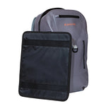 Jackson Hole Fly Company waterproof fishing backpack, 27L size, with multiple compartments and adjustable straps for outdoor use.