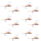 Parachute Super Flash Purple Haze Dry Fly - 12 Flies Size 18